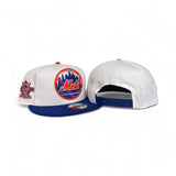 White New York Mets Royal Blue Visor Orange Bottom 25th Anniversary Side Patch 9Fifty Snapback