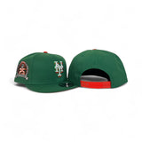 Kelly Green New York Mets Orange Bottom 2000 Subway Series 25th Anniversary Side Patch New Era 9Fifty Snapback