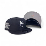 Navy Blue New York Mets Gray Bottom 25th Anniversary Side Patch New Era 9Fifty Snapback