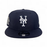 Navy Blue New York Mets Gray Bottom 25th Anniversary Side Patch New Era 9Fifty Snapback