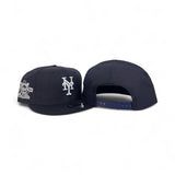 Navy Blue New York Mets Gray Bottom 25th Anniversary Side Patch New Era 9Fifty Snapback