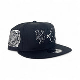 Black New York Yankees x New York Mets Gray Bottom 2000 Subway Series Side Patch New Era 9Fifty Snapback