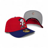 Red Philadelphia Phillies Pre Royal Blue Curved Brim Gray Bottom Cartoon Pack New Era 59Fifty A-Frame Fitted