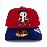 Red Philadelphia Phillies Pre Royal Blue Curved Brim Gray Bottom Cartoon Pack New Era 59Fifty A-Frame Fitted