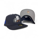 Navy Blue Detroit Tigers Pre Curved Brim Gray Bottom Cartoon Pack New Era 59Fifty A-Frame Fitted