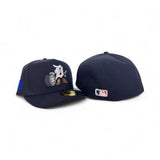 Navy Blue Detroit Tigers Pre Curved Brim Gray Bottom Cartoon Pack New Era 59Fifty A-Frame Fitted