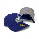 Royal Blue Los Angeles Dodgers Pre Curved Brim Gray Bottom Cartoon Pack New Era 59Fifty A-Frame Fitted