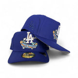 Royal Blue Los Angeles Dodgers Pre Curved Brim Gray Bottom Cartoon Pack New Era 59Fifty A-Frame Fitted