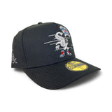 Black Chicago White Sox Pre Curved Brim Gray Bottom Cartoon Pack New Era 59Fifty A-Frame Fitted