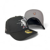 Black Chicago White Sox Pre Curved Brim Gray Bottom Cartoon Pack New Era 59Fifty A-Frame Fitted