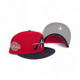 Red City Connect Houston Astros Navy Blue Visor Gray Bottom 2005 World Series Side Patch New Era 59Fifty Fitted