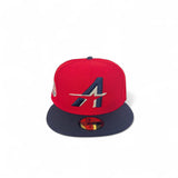 Red City Connect Houston Astros Navy Blue Visor Gray Bottom 2005 World Series Side Patch New Era 59Fifty Fitted