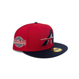 Red City Connect Houston Astros Navy Blue Visor Gray Bottom 2005 World Series Side Patch New Era 59Fifty Fitted