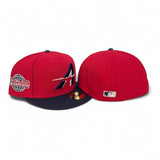 Red City Connect Houston Astros Navy Blue Visor Gray Bottom 2005 World Series Side Patch New Era 59Fifty Fitted