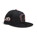 Black Camo Calgary Flames Red Bottom 20th Anniversary Side Patch New Era 59Fifty Fitted