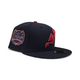 Navy Blue New Jersey Devils Gray Bottom 2014 New York Stadium Series Side Patch New Era 59Fifty Fitted