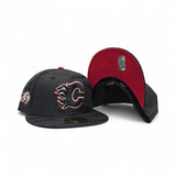 Black Camo Calgary Flames Red Bottom 20th Anniversary Side Patch New Era 59Fifty Fitted