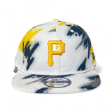 White Pittsburgh Pirates New Era Paint Collection 9Fifty Snapback