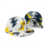 White Pittsburgh Pirates New Era Paint Collection 9Fifty Snapback