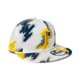 White Pittsburgh Pirates New Era Paint Collection 9Fifty Snapback