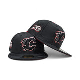Black Camo Calgary Flames Red Bottom 20th Anniversary Side Patch New Era 59Fifty Fitted
