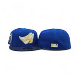 Royal Blue Los Angeles Angels Navy Blue Visor Gray Bottom 50th Anniversary Side Patch New Era 59Fifty Fitted