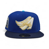 Royal Blue Los Angeles Angels Navy Blue Visor Gray Bottom 50th Anniversary Side Patch New Era 59Fifty Fitted