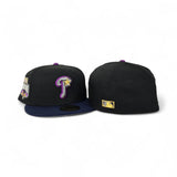 Black Philadelphia Phillies Navy Blue Visor Gray Bottom 1996 All Star Game Side Patch New Era 59Fifty Fitted