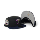 Black Philadelphia Phillies Navy Blue Visor Gray Bottom 1996 All Star Game Side Patch New Era 59Fifty Fitted