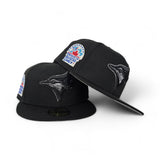 Black Toronto Blue Jays Black Visor Gray Bottom 1991 All Star Game Side Patch New Era 59Fifty Fitted