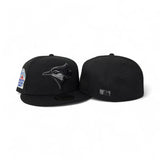 Black Toronto Blue Jays Black Visor Gray Bottom 1991 All Star Game Side Patch New Era 59Fifty Fitted