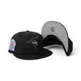 Black Toronto Blue Jays Black Visor Gray Bottom 1991 All Star Game Side Patch New Era 59Fifty Fitted