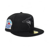 Black Toronto Blue Jays Black Visor Gray Bottom 1991 All Star Game Side Patch New Era 59Fifty Fitted