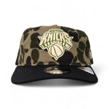 Woodland Camo New York Knicks Black Visor New Era 19Twenty Adjustable Strapback