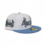 White St. Louis Cardinals "The Lou" Sky Blue Visor Gray Bottom Busch Stadium Side Patch New Era 59Fifty Fitted