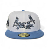 White St. Louis Cardinals "The Lou" Sky Blue Visor Gray Bottom Busch Stadium Side Patch New Era 59Fifty Fitted