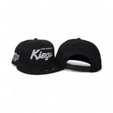 Black Los Angeles Kings Gray Bottom Kings Logo Side Patch New Era 9Fifty Snapback