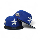 Royal Blue Houston Astros Black Visor Icy Blue Bottom 2004 All Star Game Side Patch New Era 59Fifty Fitted