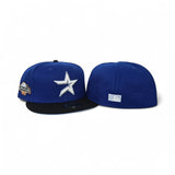 Royal Blue Houston Astros Black Visor Icy Blue Bottom 2004 All Star Game Side Patch New Era 59Fifty Fitted