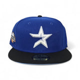 Royal Blue Houston Astros Black Visor Icy Blue Bottom 2004 All Star Game Side Patch New Era 59Fifty Fitted