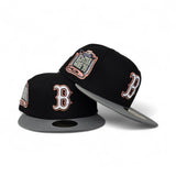 Black Boston Red Sox Misty Gray Visor Gray Bottom 1999 All Star Game Side Patch New Era 59Fifty Fitted