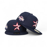 Navy Blue Houston Astros Gray Bottom 2004 All Star Game Side Patch New Era 59Fifty Fitted