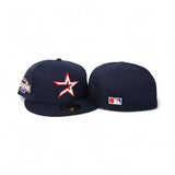 Navy Blue Houston Astros Gray Bottom 2004 All Star Game Side Patch New Era 59Fifty Fitted