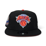 Black New York Knicks Orange Bottom 2x Champions Side Patch New Era 9Fifty Snapback