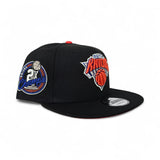 Black New York Knicks Orange Bottom 2x Champions Side Patch New Era 9Fifty Snapback