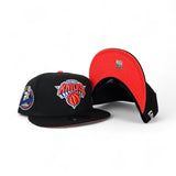 Black New York Knicks Orange Bottom 2x Champions Side Patch New Era 9Fifty Snapback