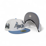 White St. Louis Cardinals "The Lou" Sky Blue Visor Gray Bottom Busch Stadium Side Patch New Era 59Fifty Fitted