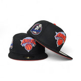 Black New York Knicks Orange Bottom 2x Champions Side Patch New Era 59Fifty Fitted