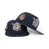 Navy Blue Pittsburgh Pirates Mascot Logo Gray Bottom 1974 All Star Game Side Patch New Era 9Fifty Snapback