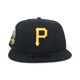 Black Pittsburgh Pirates Gray Bottom 1974 All Star Game Side Patch New Era 9Fifty Snapback